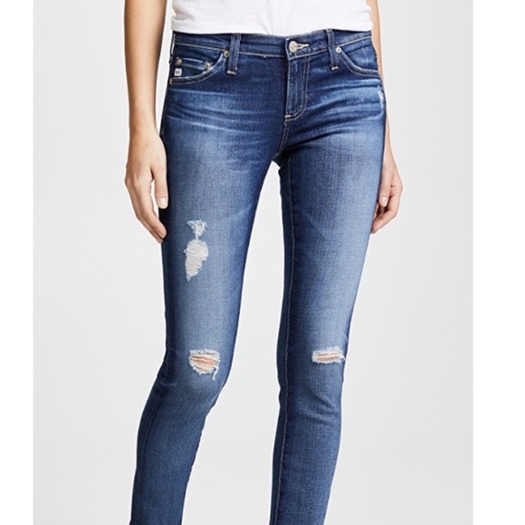 ag the legging ankle raw hem